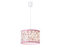 Rábalux Hanka mennyezeti lámpa 88 cm fehér virágos madaras motívumokkal