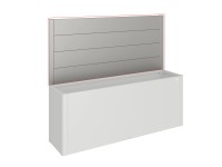 Biohort belátásvédő magaságyáshoz akrilüveg nélk. 91 x 398,3 cm kvarcsz.-met.