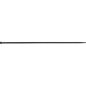 Fekete kábelkötegelő, 368 mm hosszú, 100 darab, kábelek kötegeléséhez és rögzítéséhez.