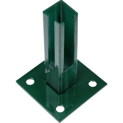 Oszloptalp kerítésoszlophoz  40 x 40 mm  zöld