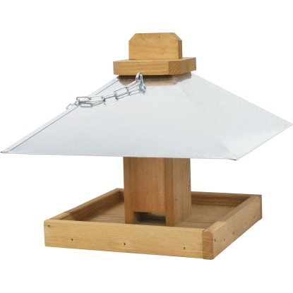 Madáretető mandulafenyőből cinktetős 26 cm x 24 cm