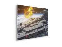 Komar Star Wars The Mandalorian Space Fight feszített vászonkép szürke Komar Star Wars The Mandalorian Space Fight feszített vászonkép szürke