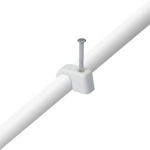 Fehér expressz bilinccs szög a kábel rögzítéséhez (Ø 7-11mm).