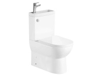 Aqualine JALTA HYGIE monoblokkos WC alsó/hátsó kifolyású, mosdóval