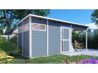 Bertilo Pentus 3 Lounge kerti ház 234 cm x 558 cm szürke FSC