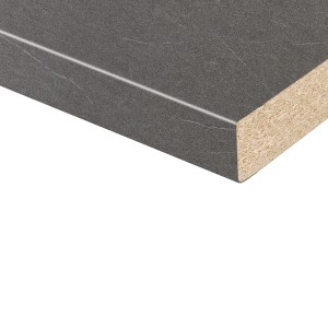 Kaindl munkalap Torreano Antracit, 260x60x2,8 cm, kő hatású, lekerekített él.