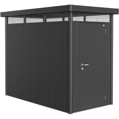 Biohort fém szerszámosház HighLine 3,5 m2 egyszárnyú oldalsó ajtó sötétszürke-me