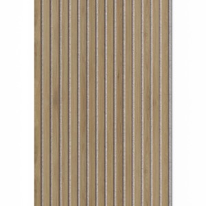 Denpanels Akusztikus Panel Sötét Tölgy, Szürke Filc, 240x60 cm. Faborítás fal- és mennyezetburkolathoz.