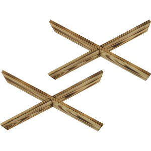 Lángolt XL fa láda keresztválasztó FSC® fából tárolódobozokhoz.