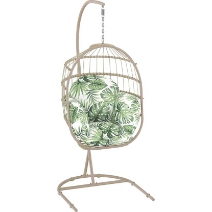 Palmwoods függőfotel szerkezettel pálmalevelekkel 193 cm x 83 cm x 129 cm