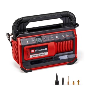 Einhell Power X-Change Hibrid kompresszor Pressito 18/25 tartozékokkal.