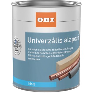 OBI Univerzális alapozó fehér matt, 375ml-es doboz. Alapozó beltéri és kültéri használatra.