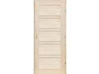 Radex beltéri lucfenyő ajtó VICO tele fabetétes jobbos 90 cm x 210 cm