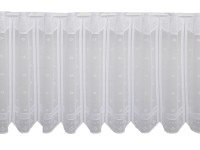 Vitrázsfüggöny V7418 60 cm magas fehér pöttyös méteráru