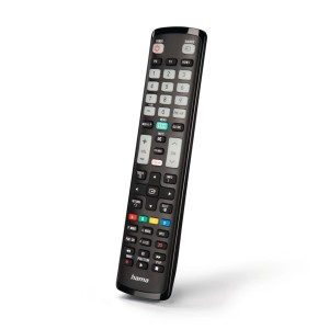 Fekete univerzális távirányító TV-hez és multimédiás tartozékokhoz a Hamától.