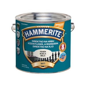 Hammerite fémfesték közvetlenül a rozsdára matt fehér 2,5 l