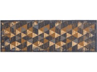 Astra Miabella Design lábtörlő háromszögmintás szürke-barna kb. 50 cm x 150 cm