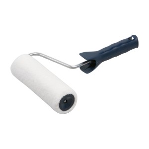 LUX Rövid szőrű henger, 18 cm, festékekhez és vakoláshoz. Festőhenger rövid szőrrel és kék fogantyúval.