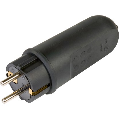 LUX gumi csatlakozódugó fekete