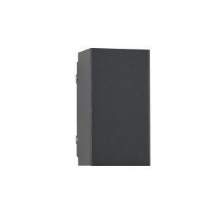 Antracit színű Paul Neuhaus LED kültéri fali lámpa Block, 13x7x6,2 cm.