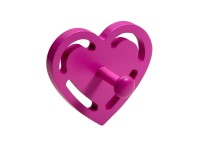 Fogas akasztó szív lila