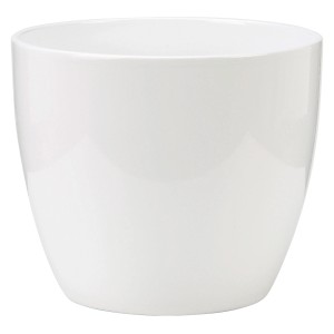 Fehér Scheurich 920 virágcserép, Ø 14 cm, kerámia, beltéri használatra.