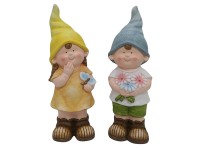 Boltze dekorfigura gyerekek Fleur 2-féle változatban 41 cm többszínű