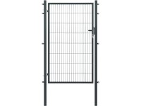 Floraworld egyszárny kapu kétrudas hálós kerítéspanel antracit 160 cm x 120 cm