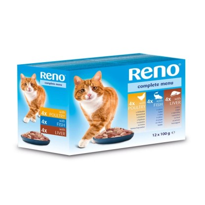 Reno Alutasakos Macskaeledel vegyes-íz 12x100 g