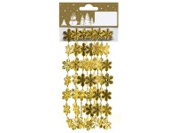 Hópelyhes füzér 1,8 m arany