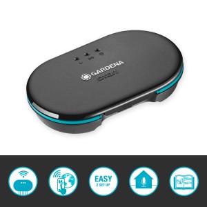 Gardena smart Irrigation Control többcsatornás vezérlés a kert öntözéséhez.