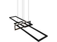 Salinas Trio 34W 4200 lm LED függőlámpa dimmer kapcsolóval matt fekete