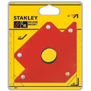 Stanley piros hegesztő mágnes 45°, 90° és 135° szögekhez.