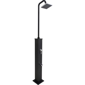 Fekete Steinbach Speed Shower Deluxe Supreme szolárzuhany a kertbe.
