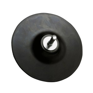 LUX 125 mm-es gumitányér felfogótüskével csiszolókorongokhoz, fúrógép tartozék.