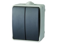 Aquatop falonkívüli csillárkapcsoló IP54 szürke Aquatop falonkívüli csillárkapcsoló IP54 szürke