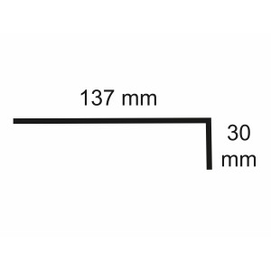 Sarei hullámlemez profil HG11, diagram 137 x 30 mm méretekkel, tetőhöz és barkácsoláshoz.