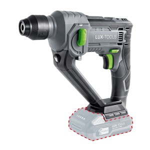 LUX A-BH-20 akkus fúrókalapács az 1 PowerSystem-ből, szürke/fekete, akkumulátor nélkül.