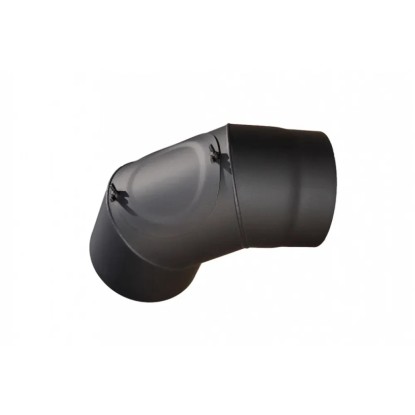 Füstcső könyök tisztítónyilással 150 mm (1,5 mm lemezvastagság)