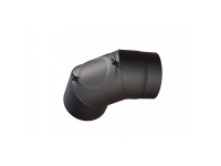 Füstcső könyök tisztítónyílással 120 mm (1,5 mm lemezvastagság) Füstcső könyök tisztítónyílással 120 mm (1,5 mm lemezvastagság)