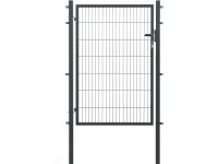 Floraworld egyszárny kapu kétrudas hálós kerítéspanel antracit 140 cm x 120 cm