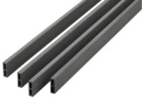 WPC záróléc szürke 1,7 cm x 6 cm x 300 cm