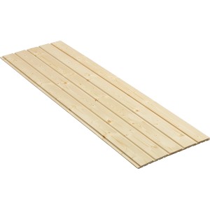 Kezeletlen standard profilfa, 12,5x96x4200 mm, B minőség, lucfenyő/fenyő, fal- és mennyezetburkoláshoz.