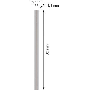 Bosch Pro gyalukés, 82 mm, ezüst, gyaluk tartozék. Keményfém megfordítható kés a hosszú élettartamért.