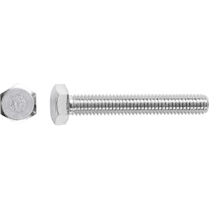 Horganyzott LUX gépi csavar M8 x 50 mm hatlapfejjel és teljes menettel, 50 darab.