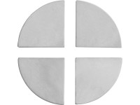 Cserépalátét 7 cm x 7 cm világosszürke 4 darabos készlet