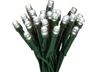 LED fényfüzér 240 hidegfehér LED műanyag dobozban zöld kábellel 22,92 m