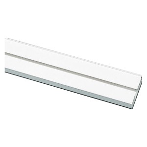 Fehér Gardinia függönysín, 1 pályás, 300 cm hosszú, mennyezetre szerelhető.