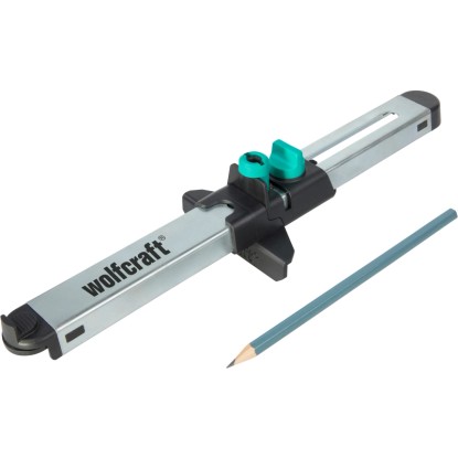 wolfcraft illesztőkészlet laminált és design padlóhoz ceruzával, szerszám a laminált jelöléséhez.