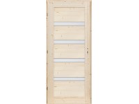 Radex beltéri lucfenyő ajtó VICO 4 üveges balos 75 cm x 210 cm